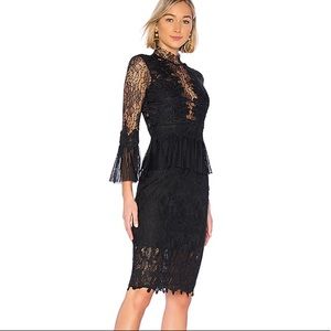 frankie lace dress bardot